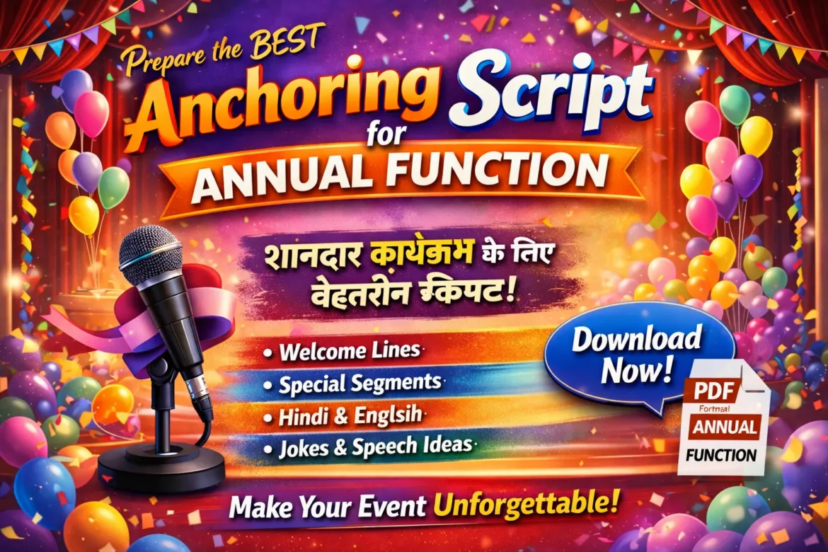 Manch Sanchalan Screept वार्षिकोत्सव कार्यक्रम